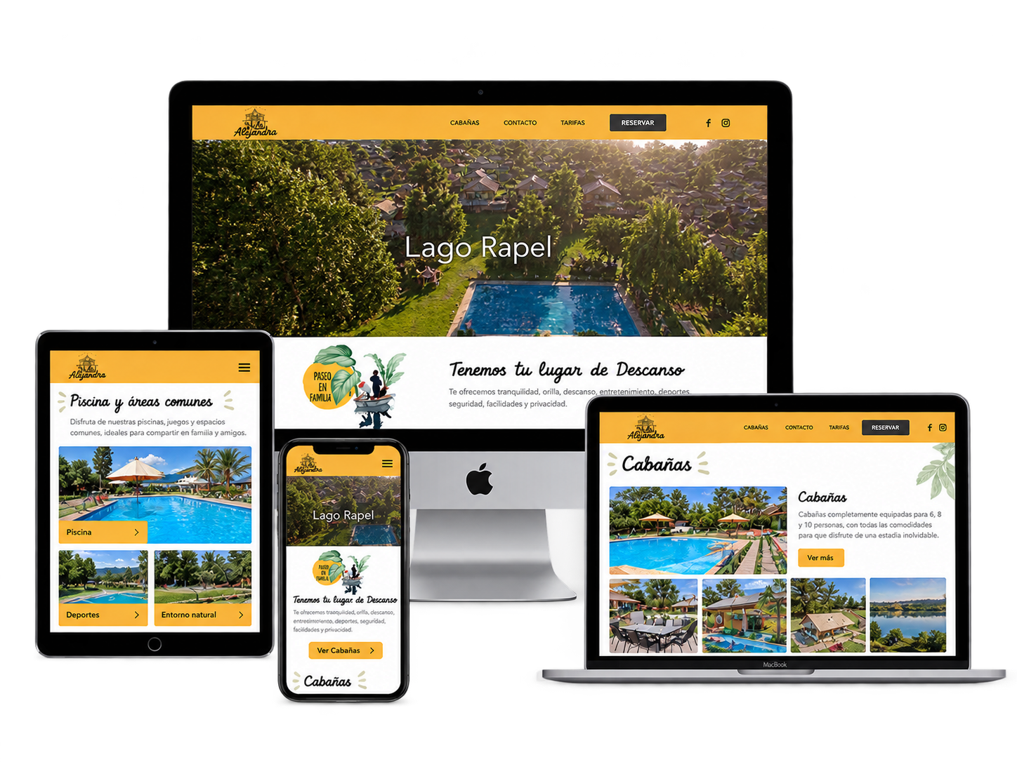Sitio web desarrollado por CBHosting, con diseño responsivo y carga optimizada